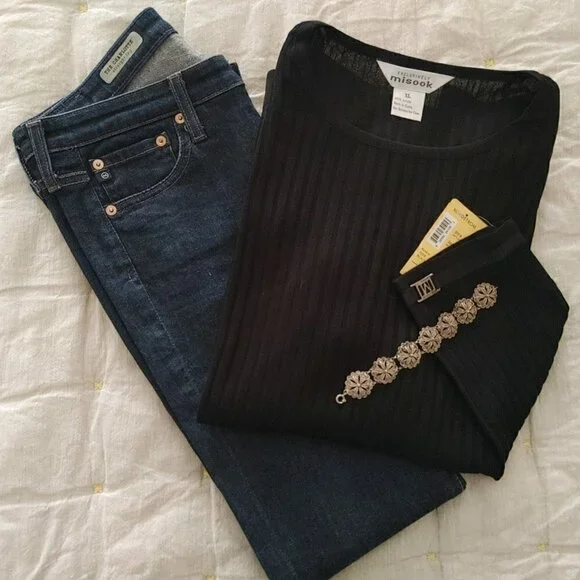 Vintage Floral Filigree Silver Color Link Bracelet 7 1/4" - Picture 4 of 4